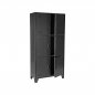 Preview: Regalschrank FENCE 90x40x185 cm Schwarzes Metall