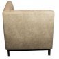 Preview: Viggo corner bench 85x85 cm in cream taupe colour