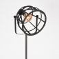 Preview: Stehlampe Sicherung 60x60x145-170 cm Schwarzes Metall