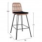 Preview: Barhocker ,,Allegra II“ in beigem Farbton