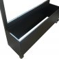 Preview: Mobiler Windschutz mit integriertem Blumenkasten (Eckig) 120x30x170cm