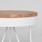 Preview: Beistelltisch SARAN aus natur Mangoholz 44x44x43 cm | Baumstamm Möbel