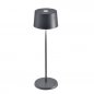 Preview: Tischlampe "Olivia" aus Aluminium in Anthrazit 35 cm Höhe
