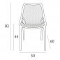 Preview: Stuhl "Air" aus Polypropylen in taupe