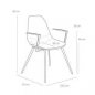 Preview: Sessel "Willow" aus rose Samt und Beine aus schwarzem Stahlgestell