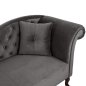 Preview: Chesterfield Sofa NIOVI aus Samt in Farbe Grau