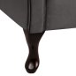 Preview: Chesterfield Sofa NIOVI aus Samt in Farbe Grau