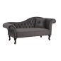 Preview: Chesterfield Sofa NIOVI aus Samt in Farbe Grau