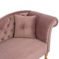 Preview: Chesterfield Sofa NIOVI aus Samt in Farbe Rosé