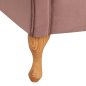 Preview: Chesterfield Sofa NIOVI aus Samt in Farbe Rosé