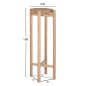 Preview: BLUMENSOCKEL BEISTELLTISCH HOVER TEAKHOLZ IN NATÜRLICHER FARBE Φ30x100Hcm