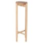 Preview: BLUMENSOCKEL BEISTELLTISCH HOVER TEAKHOLZ IN NATÜRLICHER FARBE Φ30x100Hcm