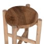 Preview: BLUMENSOCKEL BEISTELLTISCH HOVER TEAKHOLZ IN NATÜRLICHER FARBE Φ30x100Hcm