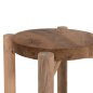 Preview: BLUMENSOCKEL BEISTELLTISCH HOVER TEAKHOLZ IN NATÜRLICHER FARBE Φ30x100Hcm