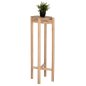 Preview: BLUMENSOCKEL BEISTELLTISCH HOVER TEAKHOLZ IN NATÜRLICHER FARBE Φ30x100Hcm