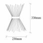 Preview: Wandlampe 2Lichter Metall Schwarz 23X16X33 cm