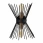 Preview: Wandlampe 2Lichter Metall Schwarz 23X16X33 cm