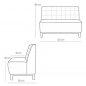 Preview: Viggo Sitzbank 120cm in Farbe braun