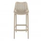 Preview: Barhocker "Air" aus Polypropylen in taupe
