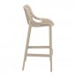 Preview: Barhocker "Air" aus Polypropylen in taupe