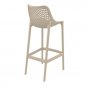 Preview: Barhocker "Air" aus Polypropylen in taupe