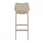 Preview: Barhocker "Air" aus Polypropylen in taupe