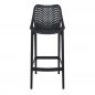 Preview: Barhocker "Air" aus Polypropylen in schwarz