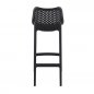 Preview: Barhocker "Air" aus Polypropylen in schwarz