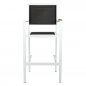 Preview: Barhocker "Cenon" aus Aluminium in weiß schwarz