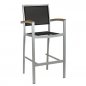 Preview: Barhocker "Cenon" aus Aluminium in silber