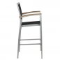 Preview: Barhocker "Cenon" aus Aluminium in silber