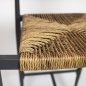 Preview: Barhocker "Jonah A" aus natürlich braunem UV-beständigem Draht (Seilgeflecht) und Aluminiumrahmen