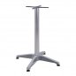 Preview: Outdoor Tischuntergestell Aluminium 58X58Χ68,5cm mit Kreuz 28x28cm Chrom
