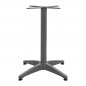 Preview: Outdoor Tischuntergestell Aluminium 66Χ66X69cm mit Kreuz 45x45cm in grau