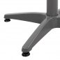 Preview: Outdoor Tischuntergestell Aluminium 66Χ66X69cm mit Kreuz 45x45cm in grau