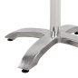 Preview: Tischuntergestell aus verchromtem Aluminium
