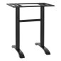 Preview: UNTERGESTELL AUS  METALL MITTELHÖHE DOPPELT IN SCHWARZ 40Χ80Χ91 cm