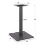 Preview: Mattgraues Tischuntergestell aus Metall 40x40xH72cm