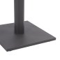 Preview: Mattgraues Tischuntergestell aus Metall 40x40xH72cm