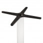 Preview: Outdoor Tischuntergestell aus Metall in weiss matte 45Χ45Χ70cm mit Kreuz 45Χ45cm