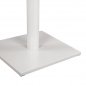 Preview: Outdoor Tischuntergestell aus Metall in weiss matte 45Χ45Χ70cm mit Kreuz 45Χ45cm
