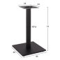 Preview: Mattschwarzes Tischuntergestell aus Metall 40x40xH72 cm