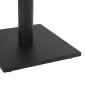 Preview: Mattschwarzes Tischuntergestell aus Metall 40x40xH72 cm