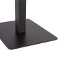 Preview: Tischuntergestell aus mattschwarzem Metall 40x40xH72cm