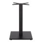 Preview: Matt gray metal table base 45 x 45 x H71.5 cm