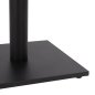 Preview: Matt gray metal table base 45 x 45 x H71.5 cm