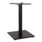 Preview: Matt gray metal table base 45 x 45 x H71.5 cm