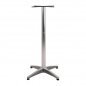 Preview: Outdoor Tischuntergestell Aluminium 66X66X107cm mit Kreuz 45X45cm Chrom