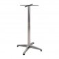 Preview: Outdoor Tischuntergestell Aluminium 66X66X107cm mit Kreuz 45X45cm Chrom