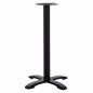 Preview: Metall Tischuntergestell "Mantemi" mittelhoch in schwarz matt 62x62x94 cm